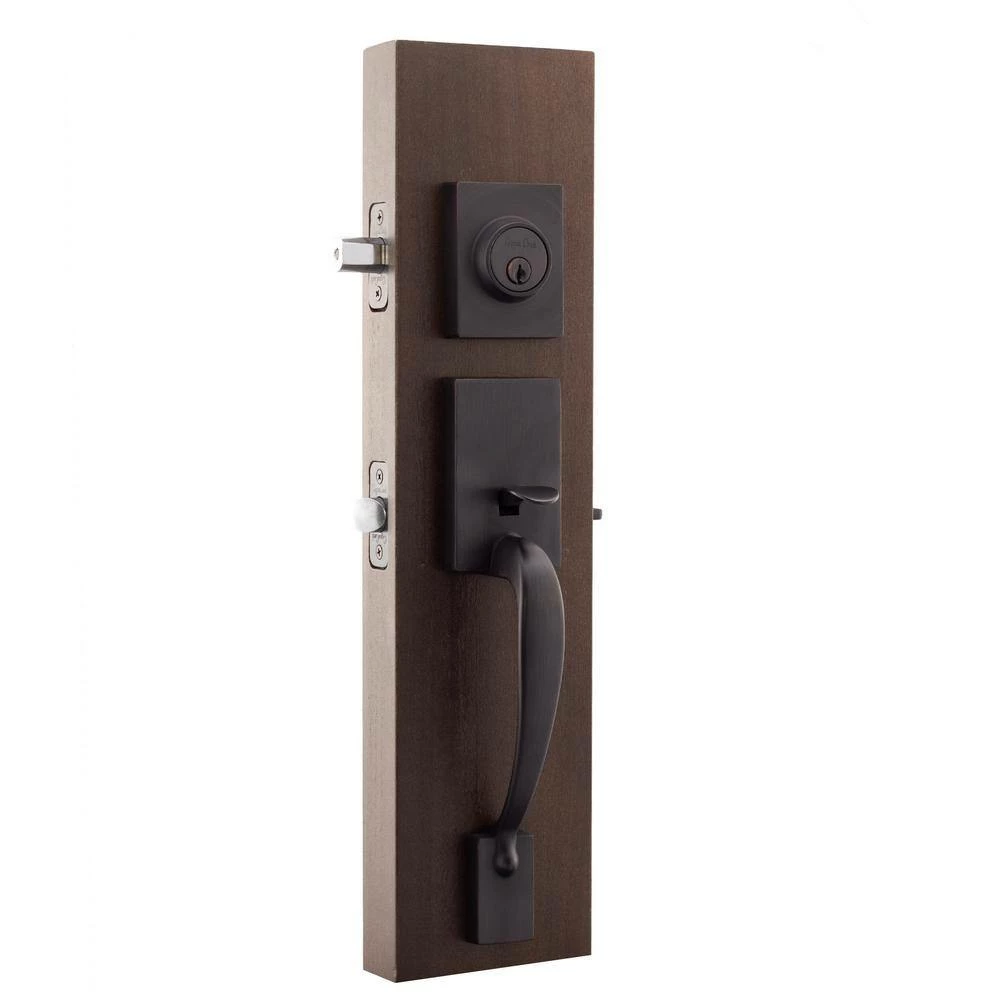 Copper Creek Craftsman Tuscan Bronze Door Handleset with Contemporary Handle Trim 4 Copper Creek Craftsman Tuscan Bronze Door Handleset with Contemporary Handle Trim - Image 2