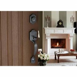 Copper Creek Heritage Antique Nickel Door Handleset and Waverlie Handle Trim -Copper Creek Shop copper creek lever handlesets hz2610xwll an 44 1000