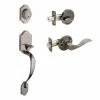 Copper Creek Heritage Antique Nickel Door Handleset and Waverlie Handle Trim -Copper Creek Shop copper creek lever handlesets hz2610xwll an 64 1000