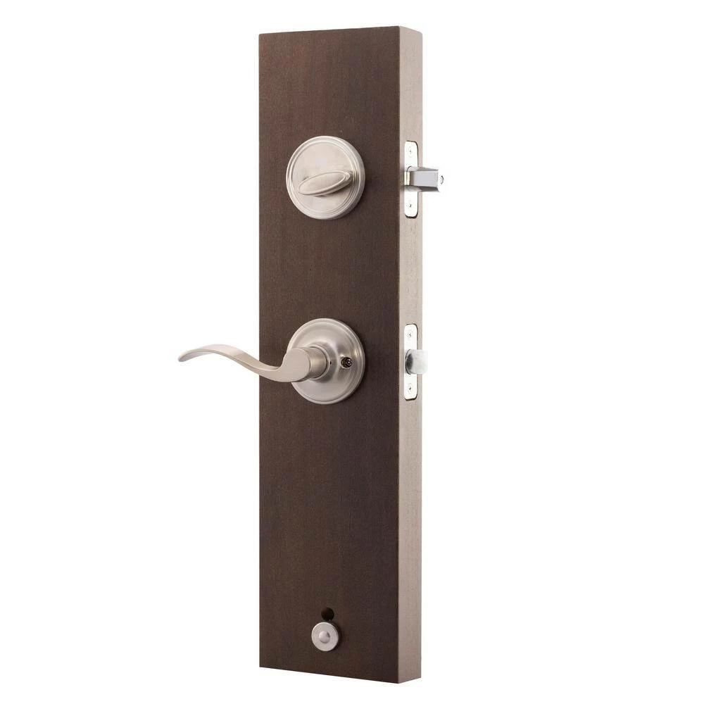 Copper Creek Heritage Satin Stainless Door Handleset and Waverlie Handle Trim 6 Copper Creek Heritage Satin Stainless Door Handleset and Waverlie Handle Trim - Image 4