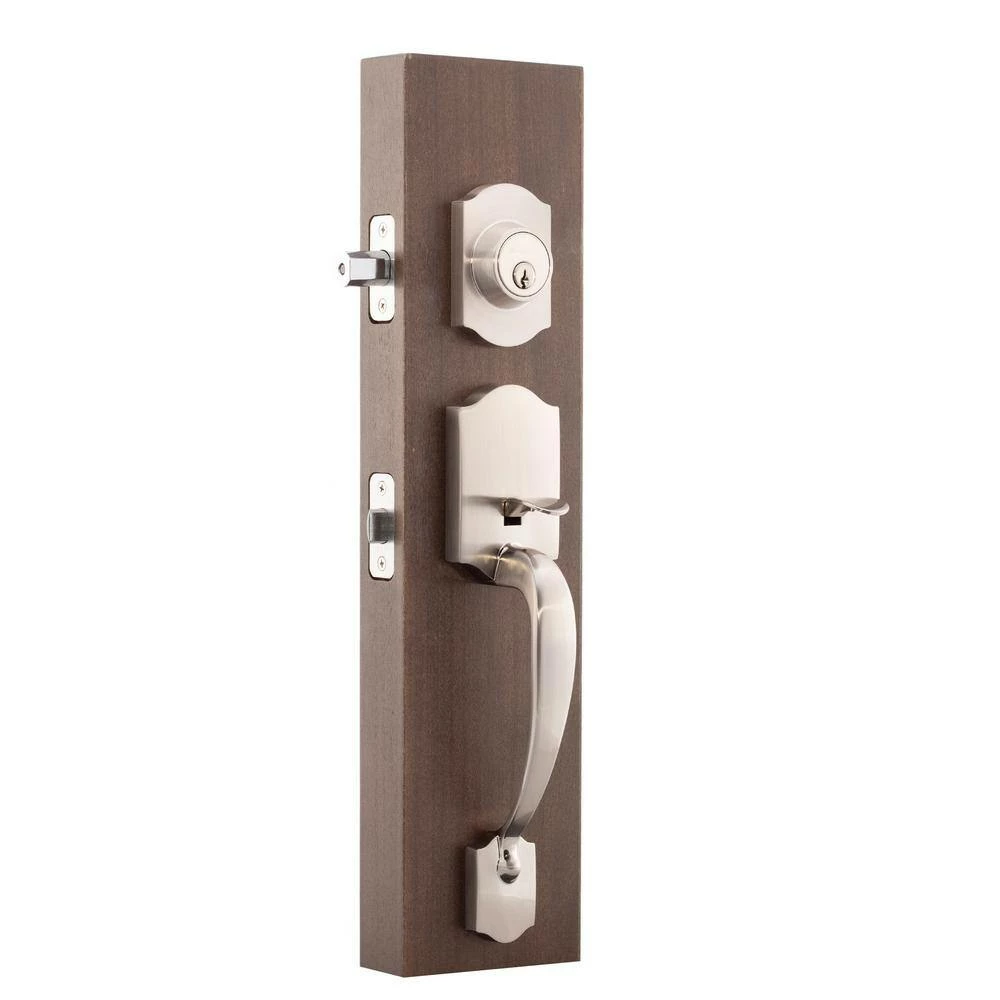 Copper Creek Heritage Satin Stainless Door Handleset and Waverlie Handle Trim 4 Copper Creek Heritage Satin Stainless Door Handleset and Waverlie Handle Trim - Image 2