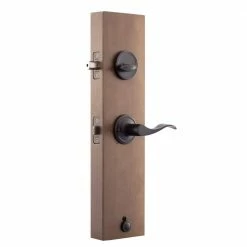 Copper Creek Heritage Tuscan Bronze Door Handleset and Waverlie Handle Trim 10 Copper Creek Heritage Tuscan Bronze Door Handleset and Waverlie Handle Trim -Copper Creek Shop copper creek lever handlesets hz2610xwll tb 1f 1000