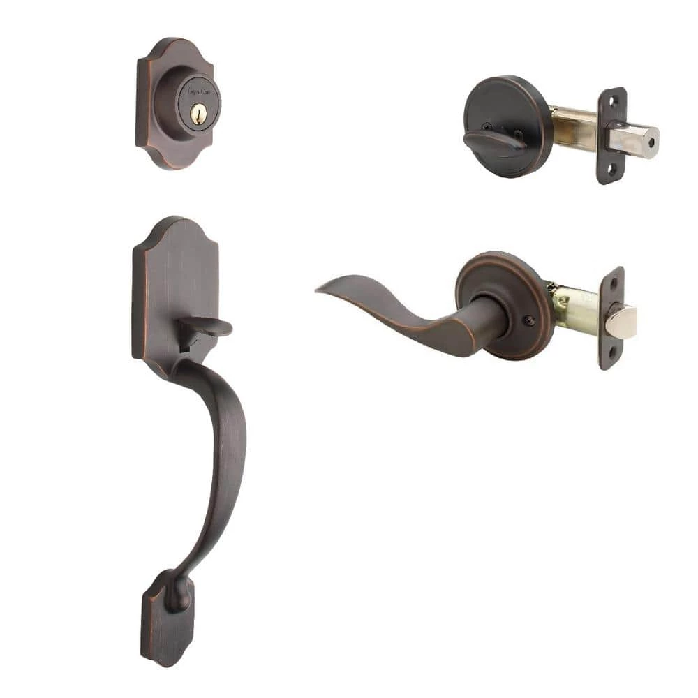 Copper Creek Heritage Tuscan Bronze Door Handleset and Waverlie Handle Trim 3 Copper Creek Heritage Tuscan Bronze Door Handleset and Waverlie Handle Trim