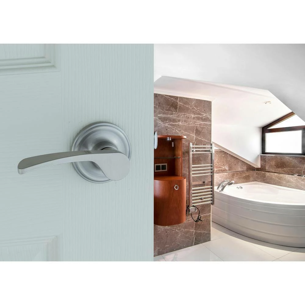 Copper Creek Scandinavian Kash Satin Stainless Hall/Closet Door Lever 6 Copper Creek Scandinavian Kash Satin Stainless Hall/Closet Door Lever - Image 4