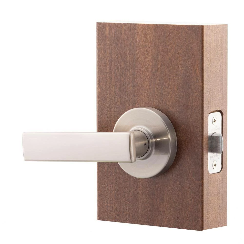 Copper Creek Craftsman Remi Satin Stainless Hall/Closet Door Lever with Round Rosette 6 Copper Creek Craftsman Remi Satin Stainless Hall/Closet Door Lever with Round Rosette - Image 4
