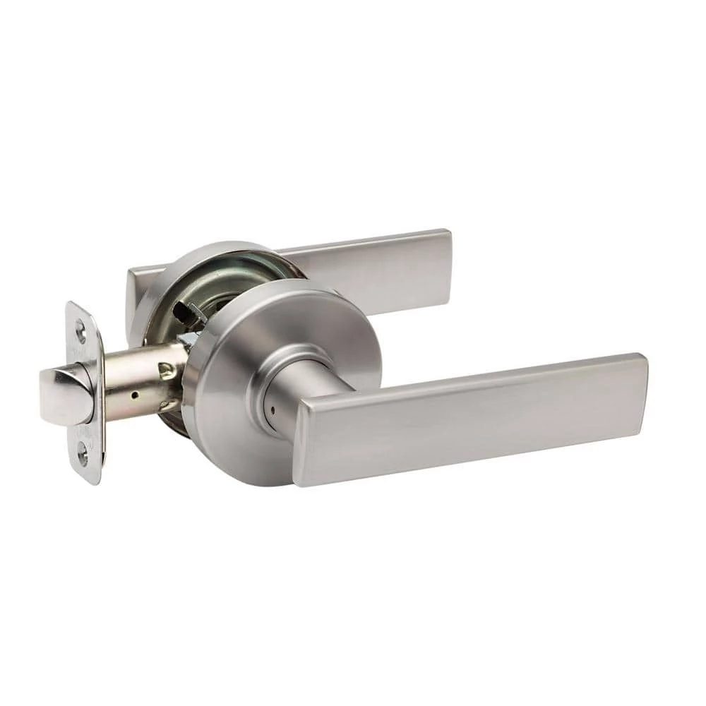 Copper Creek Craftsman Remi Satin Stainless Hall/Closet Door Lever with Round Rosette 3 Copper Creek Craftsman Remi Satin Stainless Hall/Closet Door Lever with Round Rosette