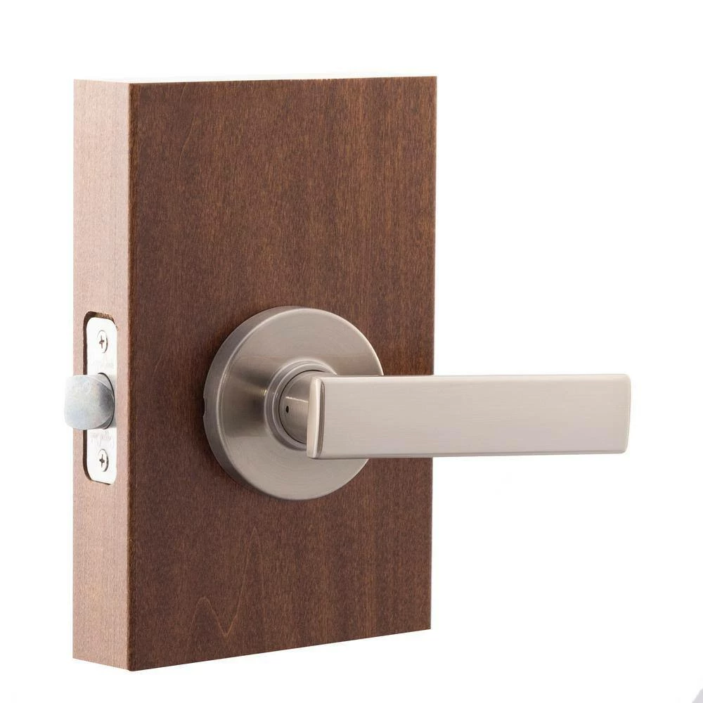 Copper Creek Craftsman Remi Satin Stainless Hall/Closet Door Lever with Round Rosette 4 Copper Creek Craftsman Remi Satin Stainless Hall/Closet Door Lever with Round Rosette - Image 2