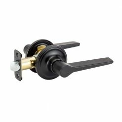 Copper Creek Contemporary Zane Black Hall/Closet Door Lever