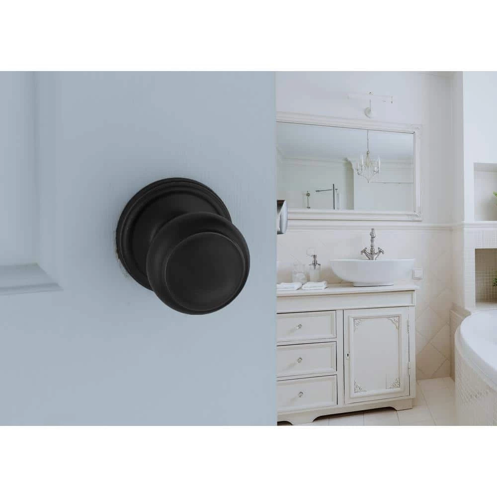 Copper Creek Colonial Black Passage Hall/Closet Door Knob 7 Copper Creek Colonial Black Passage Hall/Closet Door Knob - Image 5