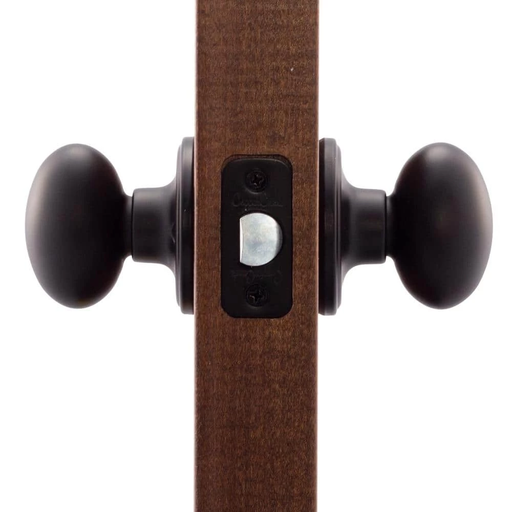 Copper Creek Egg Black Passage Hall/Closet Door Knob 5 Copper Creek Egg Black Passage Hall/Closet Door Knob - Image 3