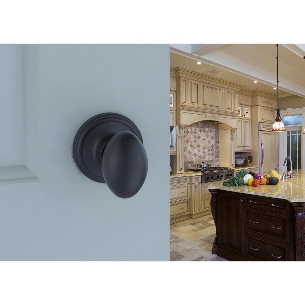 Copper Creek Egg Black Passage Hall/Closet Door Knob 9 Copper Creek Egg Black Passage Hall/Closet Door Knob - Image 7