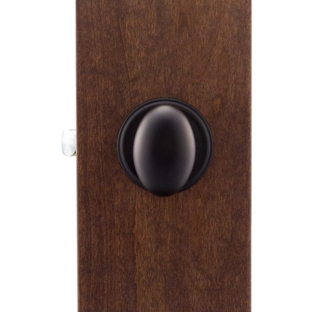 Copper Creek Egg Black Passage Hall/Closet Door Knob 4 Copper Creek Egg Black Passage Hall/Closet Door Knob - Image 2