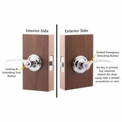 Copper Creek Scandinavian Kash Polished Stainless Bed/Bath Door Handle 9 Copper Creek Scandinavian Kash Polished Stainless Bed/Bath Door Handle -Copper Creek Shop copper creek privacy door handles kl2230ps 1f 1000