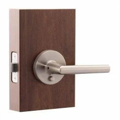 Copper Creek Modern Satin Stainless Pushbutton Privacy Bed/Bath Door Handle -Copper Creek Shop copper creek privacy door handles ml2231ss 1f 1000