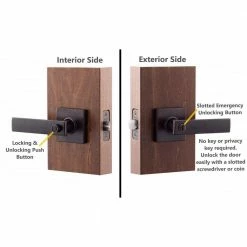 Copper Creek Craftsman Remi Tuscan Bronze Bed/Bath Door Handle -Copper Creek Shop copper creek privacy door handles rl2231tb 44 1000