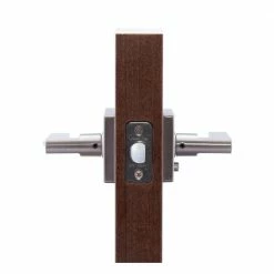 Copper Creek Verona Satin Stainless Pushbutton Privacy Bed/Bath Door Handle -Copper Creek Shop copper creek privacy door handles vl2231ss 4f 1000