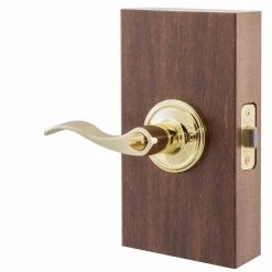 Copper Creek Waverlie Polished Brass Privacy Bed/Bath Door Handle -Copper Creek Shop copper creek privacy door handles wl2230pb 1f 1000