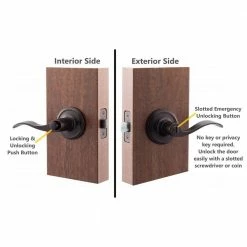 Copper Creek Colonial Waverlie Tuscan Bronze Bed/Bath Door Handle -Copper Creek Shop copper creek privacy door handles wl2231tb 44 1000