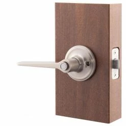 Copper Creek Contemporary Zane Satin Stainless Bed/Bath Door Handle -Copper Creek Shop copper creek privacy door handles zl2231ss 4f 1000