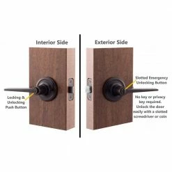 Copper Creek Contemporary Zane Tuscan Bronze Bed/Bath Door Handle 11 Copper Creek Contemporary Zane Tuscan Bronze Bed/Bath Door Handle -Copper Creek Shop copper creek privacy door handles zl2231tb 44 1000