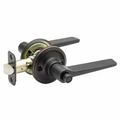 Copper Creek Contemporary Zane Tuscan Bronze Bed/Bath Door Handle
