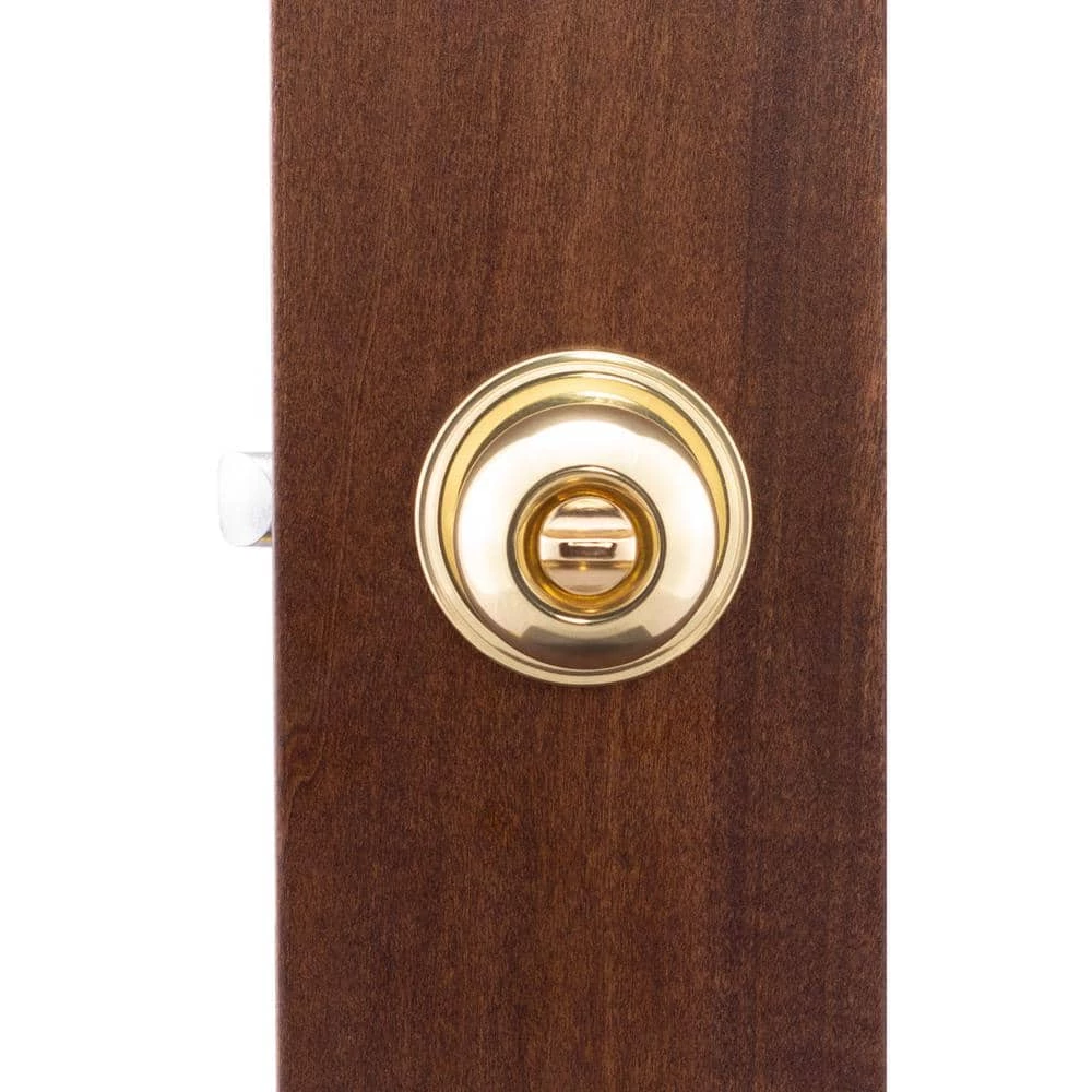 Copper Creek Ball Polished Brass Privacy Bed/Bath Door Knob 6 Copper Creek Ball Polished Brass Privacy Bed/Bath Door Knob - Image 4