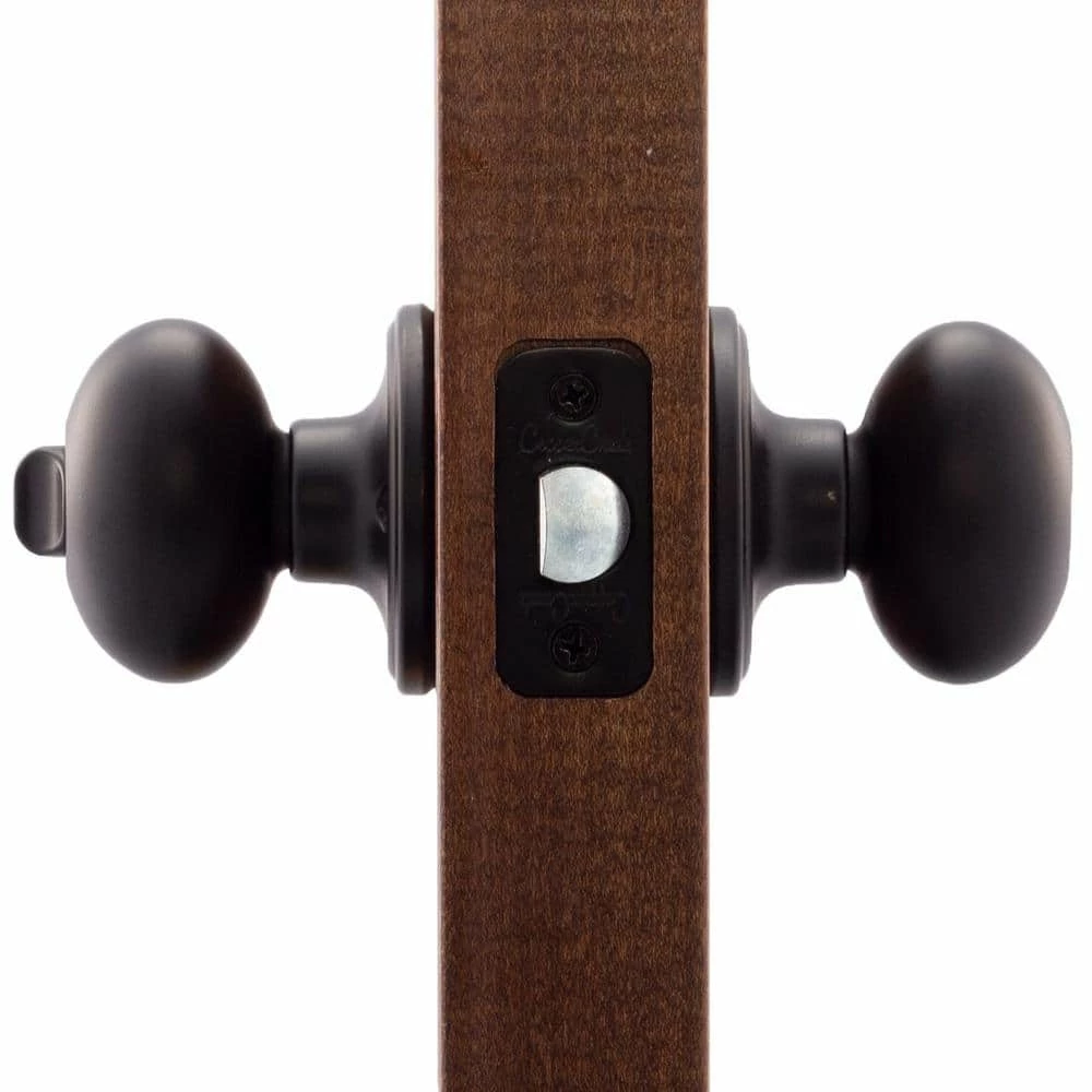 Copper Creek Egg Black Privacy Bed/Bath Door Knob 5 Copper Creek Egg Black Privacy Bed/Bath Door Knob - Image 3