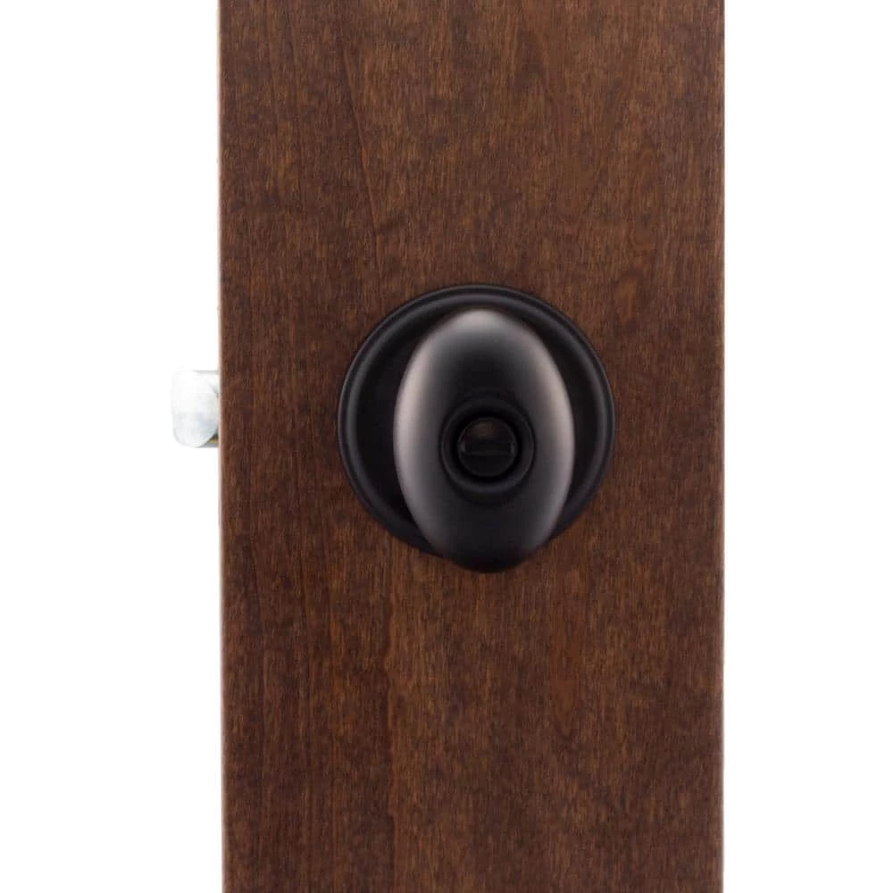 Copper Creek Egg Black Privacy Bed/Bath Door Knob 4 Copper Creek Egg Black Privacy Bed/Bath Door Knob - Image 2