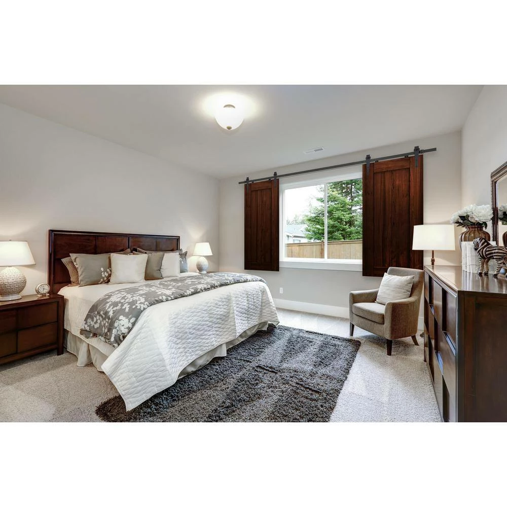 Richelieu Hardware 72 in. (1830 mm) Matte Black Arrow Mini Barn Door Sliding System 6 Richelieu Hardware 72 in. (1830 mm) Matte Black Arrow Mini Barn Door Sliding System - Image 4