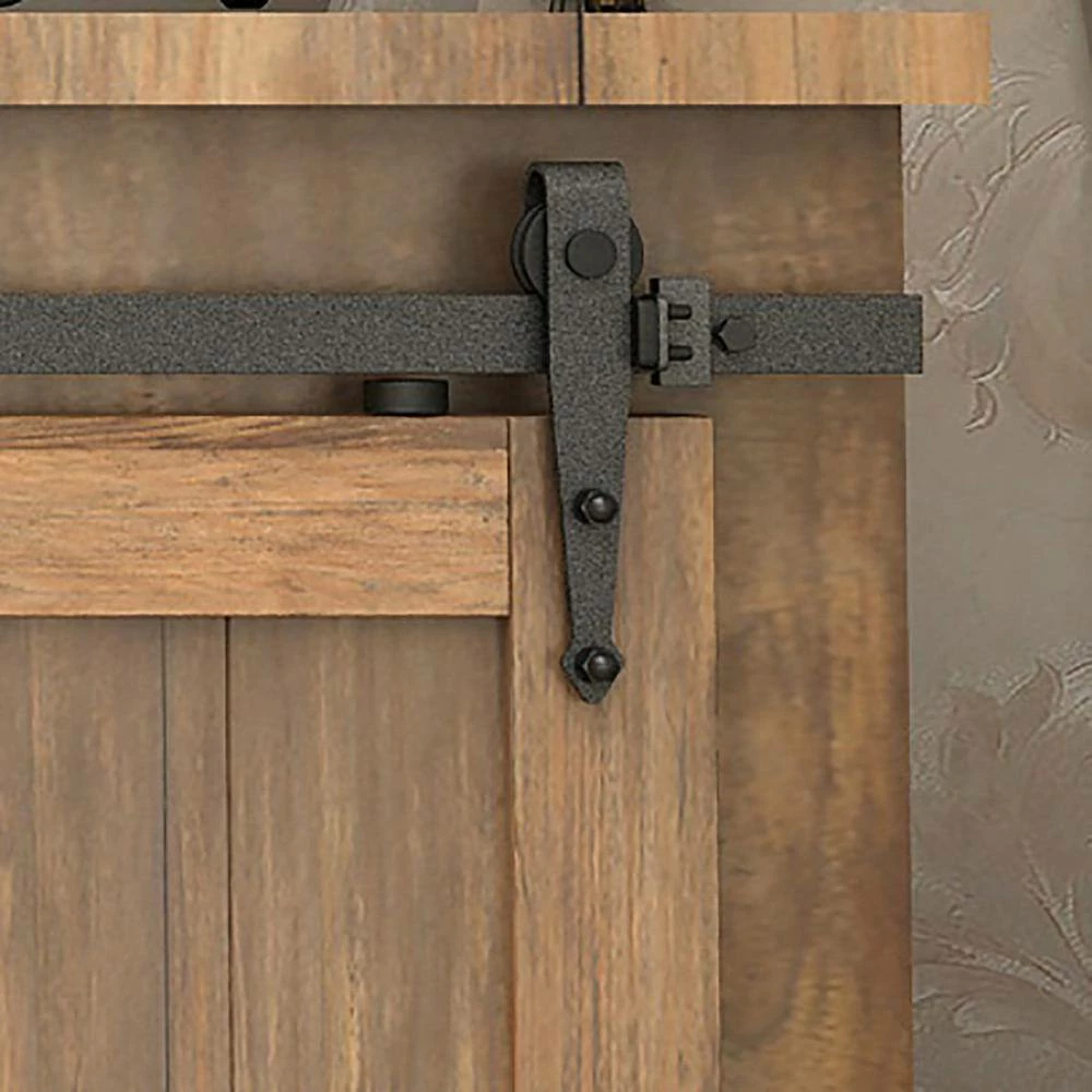 Richelieu Hardware 72 in. (1830 mm) Matte Black Arrow Mini Barn Door Sliding System 4 Richelieu Hardware 72 in. (1830 mm) Matte Black Arrow Mini Barn Door Sliding System - Image 2