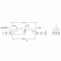 Richelieu Hardware Sheffield Collection 6-3/4 in. (172 mm) Center-to-Center Matte Black Traditional Drawer Pull -Copper Creek Shop matte black richelieu hardware barn door hardware bp9462162900 44 1000