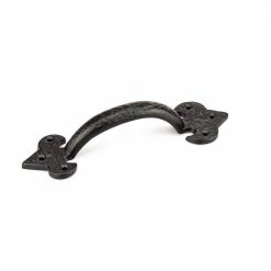 Richelieu Hardware Sheffield Collection 6-3/4 in. (172 mm) Center-to-Center Matte Black Traditional Drawer Pull