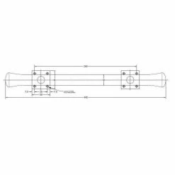 Richelieu Hardware 11 in. (280 mm) Center-to-Center Matte Black Forged Iron Traditional Barn Door Pull -Copper Creek Shop matte black richelieu hardware barn door hardware bp9463280900 1f 1000