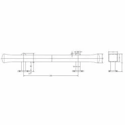 Richelieu Hardware 11 in. (280 mm) Center-to-Center Matte Black Forged Iron Traditional Barn Door Pull -Copper Creek Shop matte black richelieu hardware barn door hardware bp9463280900 44 1000