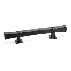 Richelieu Hardware 11 in. (280 mm) Center-to-Center Matte Black Forged Iron Traditional Barn Door Pull