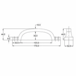 Richelieu Hardware 5-15/16 in. (150 mm) Center-to-Center Matte Black Forged Iron Traditional Barn Door Pull -Copper Creek Shop matte black richelieu hardware barn door hardware bp9465150900 1f 1000