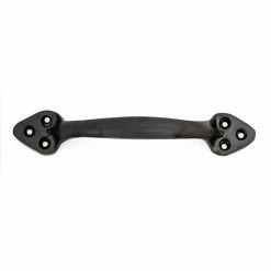 Richelieu Hardware 5-15/16 in. (150 mm) Center-to-Center Matte Black Forged Iron Traditional Barn Door Pull -Copper Creek Shop matte black richelieu hardware barn door hardware bp9465150900 44 1000