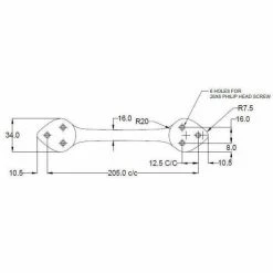 Richelieu Hardware 8-1/16 in. (205 mm) Center-to-Center Matte Black Forged Iron Traditional Barn Door Pull -Copper Creek Shop matte black richelieu hardware barn door hardware bp9465205900 1f 1000