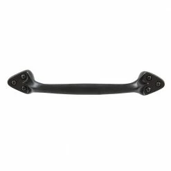 Richelieu Hardware 8-1/16 in. (205 mm) Center-to-Center Matte Black Forged Iron Traditional Barn Door Pull -Copper Creek Shop matte black richelieu hardware barn door hardware bp9465205900 a0 1000