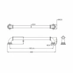 Richelieu Hardware Sheffield Collection 6-5/16 in. (160 mm) Center-to-Center Matte Black Eclectic Drawer Pull -Copper Creek Shop matte black richelieu hardware barn door hardware bp9547160900 c3 1000