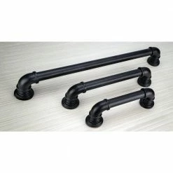 Richelieu Hardware Sheffield Collection 8-13/16 in. (224 mm) Center-to-Center Matte Black Eclectic Drawer Pull -Copper Creek Shop matte black richelieu hardware barn door hardware bp9547224900 44 1000