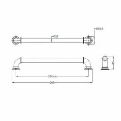 Richelieu Hardware Sheffield Collection 8-13/16 in. (224 mm) Center-to-Center Matte Black Eclectic Drawer Pull -Copper Creek Shop matte black richelieu hardware barn door hardware bp9547224900 4f 1000