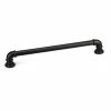 Richelieu Hardware Sheffield Collection 15-1/8 in. (384 mm) Center-to-Center Matte Black Eclectic Drawer Pull -Copper Creek Shop matte black richelieu hardware barn door hardware bp9547384900 64 1000