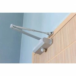 Richelieu Hardware 1600 Series Fixed Power Door Closer, Satin Aluminum, 180-Degree Angle -Copper Creek Shop metallics richelieu hardware door closers 1600si10bc 4f 1000
