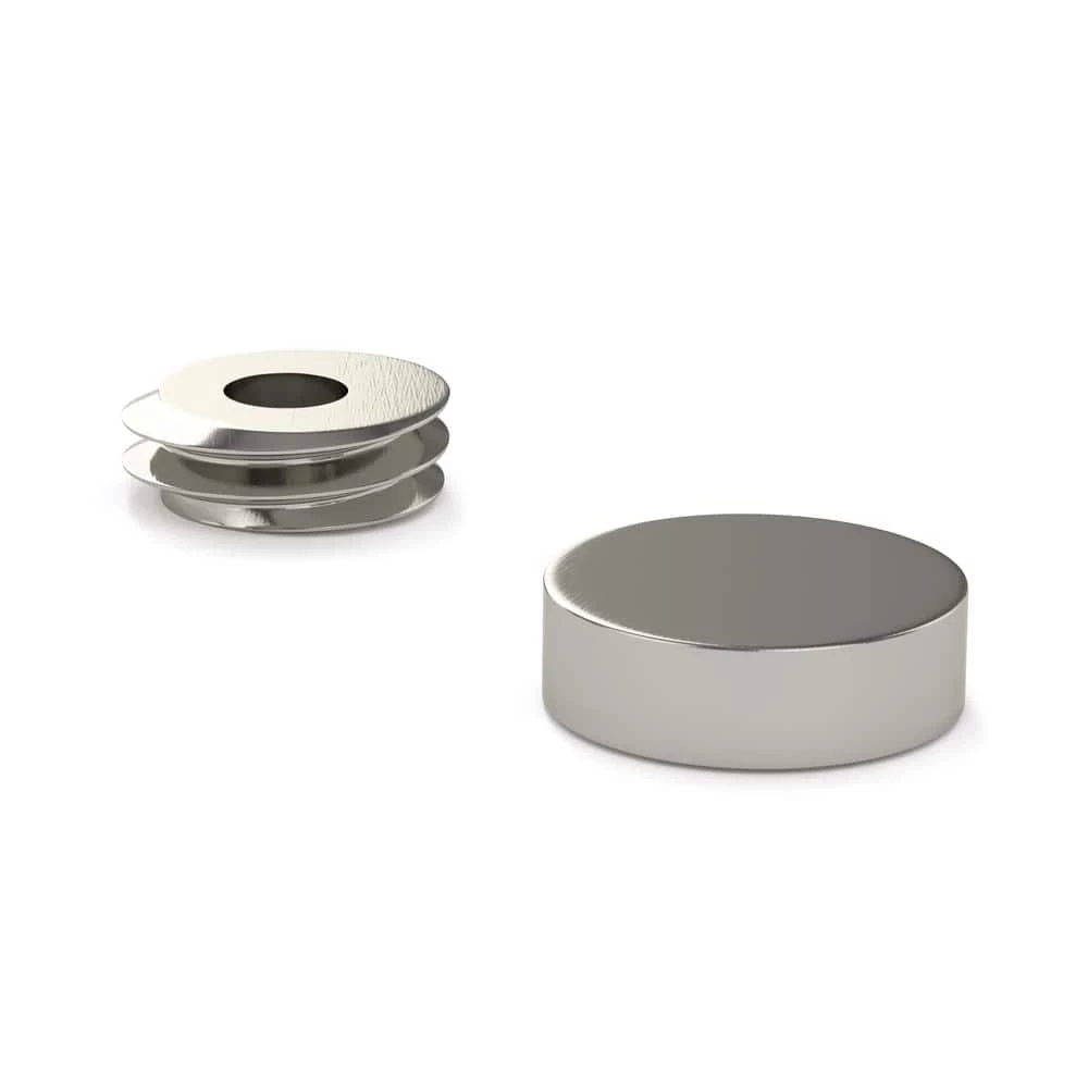 Richelieu Hardware 1 in. (25 mm) Brushed Nickel Steel Screw Cover 5 Richelieu Hardware 1 in. (25 mm) Brushed Nickel Steel Screw Cover - Image 4