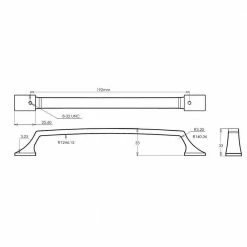 Richelieu Hardware Rosemère Collection 7-9/16 in. (192 mm) Center-to-Center Polished Nickel Transitional Drawer Pull -Copper Creek Shop richelieu hardware appliance pulls bp765192180 4f 1000