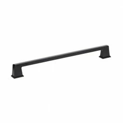 Richelieu Hardware 18 in. (457 mm) Center to Center Matte Black Traditional Drawer Pull