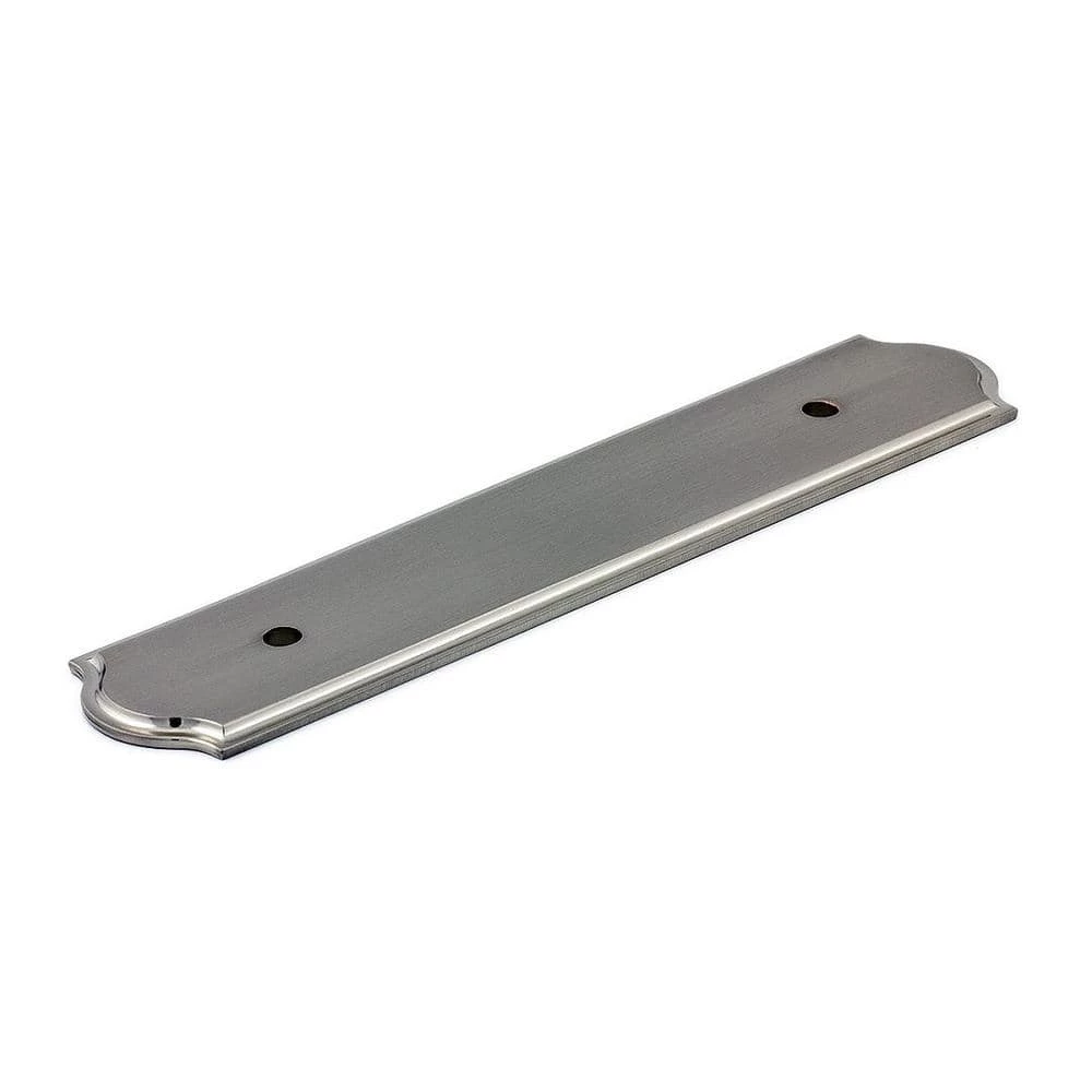 Richelieu Hardware Tremblant Collection 3-3/4 in. (96 mm) Center to Center Brushed Nickel Transitional Pull Backplate 3 Richelieu Hardware Tremblant Collection 3-3/4 in. (96 mm) Center to Center Brushed Nickel Transitional Pull Backplate