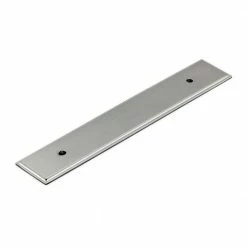 Richelieu Hardware Tremblant Collection 5-1/16 in. (128 mm) Center to Center Brushed Nickel Transitional Pull Backplate