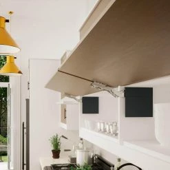 Richelieu Hardware Atmos Series Black Soft-Close Heavy Duty Overlay for Frameless Cabinet Lift-Up Hinge (1-Pair) 17 Richelieu Hardware Atmos Series Black Soft-Close Heavy Duty Overlay for Frameless Cabinet Lift-Up Hinge (1-Pair) -Copper Creek Shop richelieu hardware cabinet hinges at00hd900 76 1000